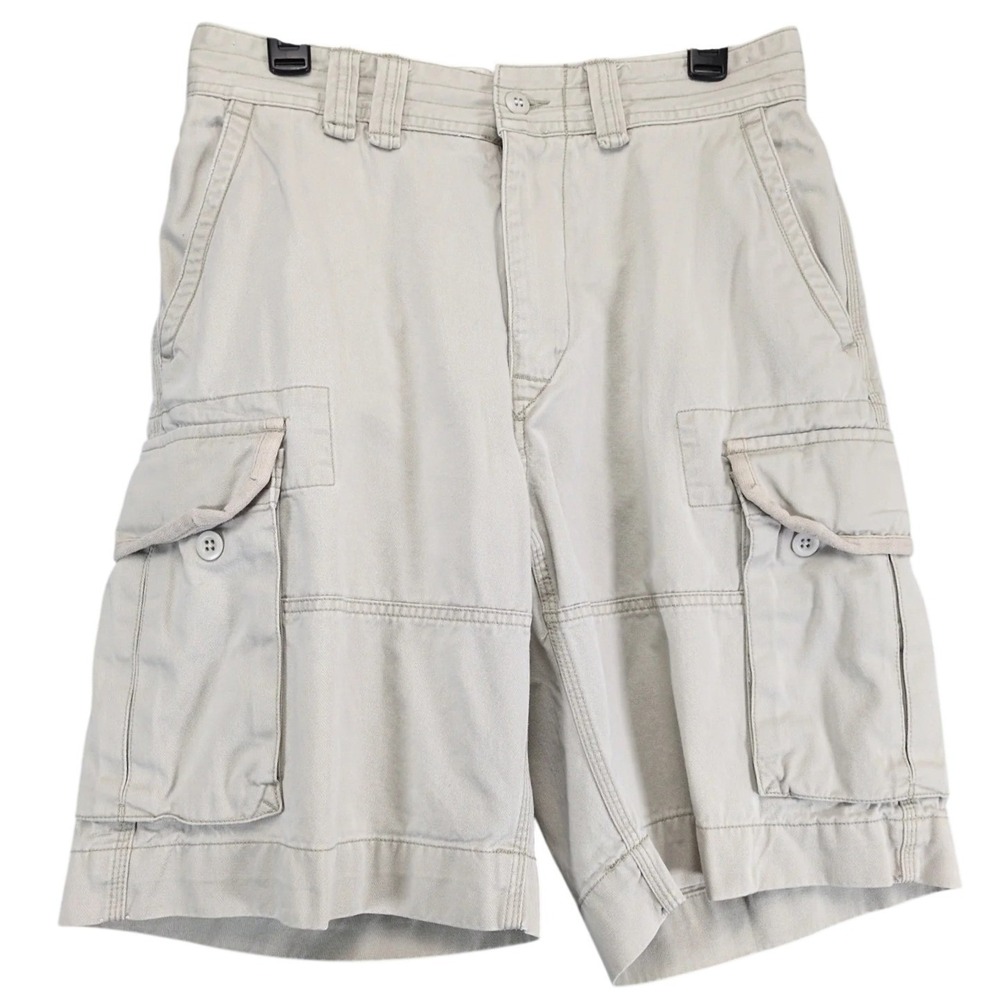 Vtg Polo Ralph Lauren Cargo Shorts Men's 31x10" Khaki Cotton 90s-Y2K Gorpcore